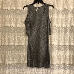 NWOT Fitted Cold Shoulder Dress- SEXY